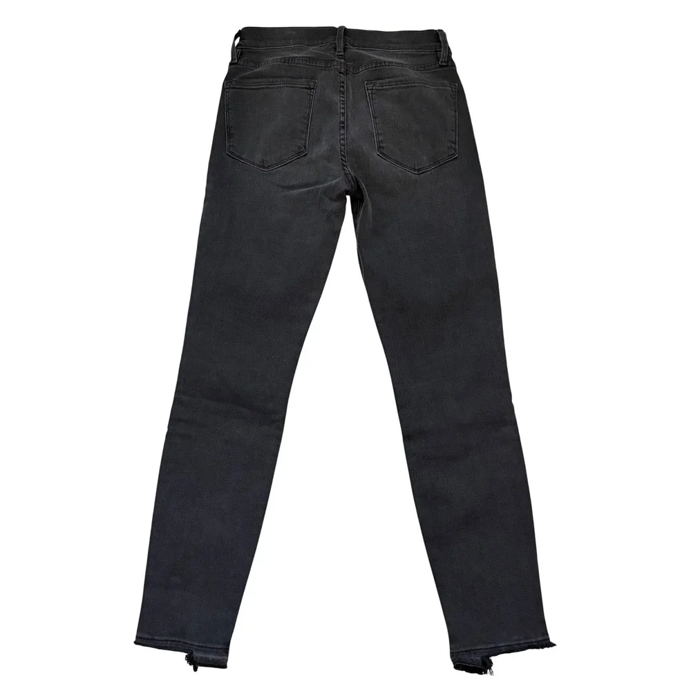 FRAME Women's Size 27 Le Skinny‎ de Jeanne Crop Jeans Black Denim NWT